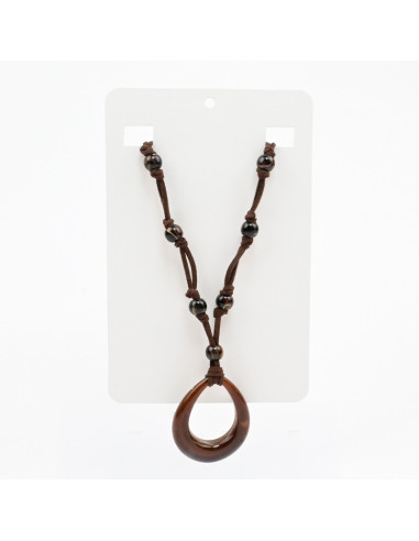 Collar de Gamuza y Acrílico