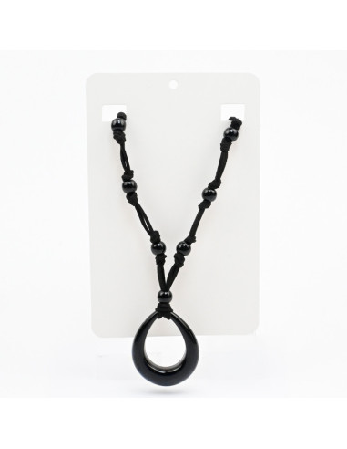 Collar de Gamuza y Acrílico