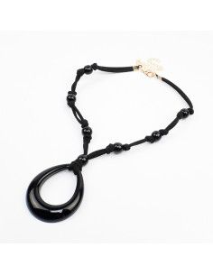 Collar de Gamuza y Acrílico