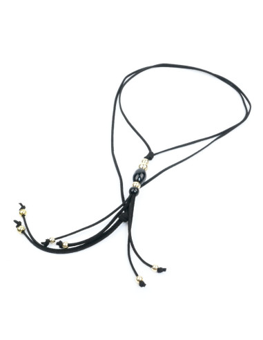 Collar Corbatero de Gamuza Boho