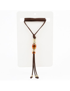 Collar Corbatero de Gamuza Boho