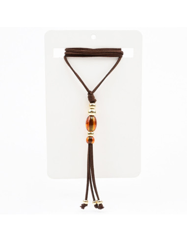 Collar Corbatero de Gamuza Boho