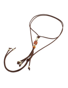 Collar Corbatero de Gamuza Boho