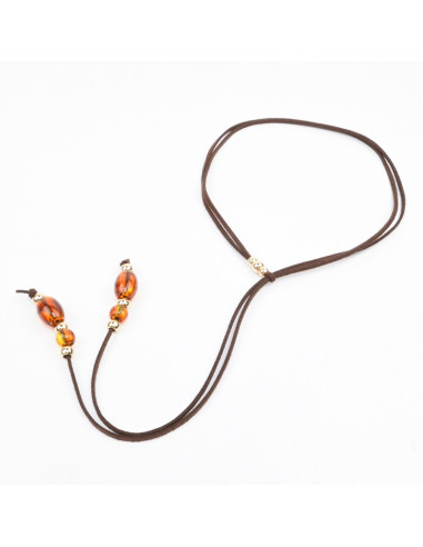 Collar Corbatero de Gamuza