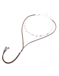 Collar Combinado de Gamuzas | Infinita Moda