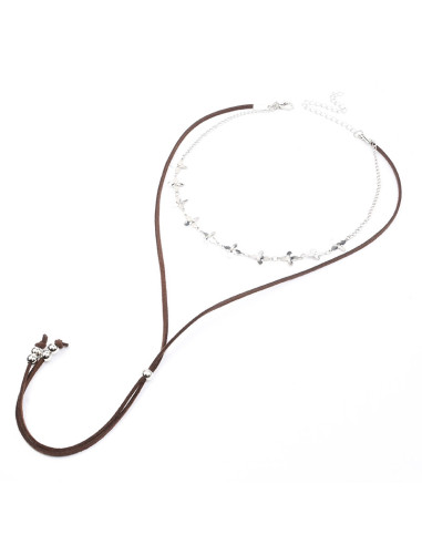 Collar Combinado de Gamuzas | Infinita Moda