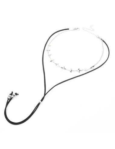 Collar Combinado de Gamuzas | Infinita Moda