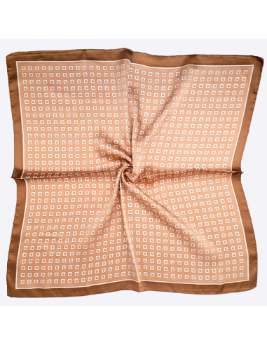 Pañuelo Letter Cinnamon (70x70)