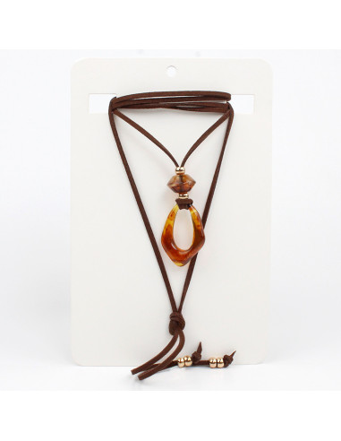 Collar de Gamuza Acrylic