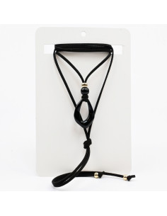 Collar de Gamuza y Dije Organico | Infinita