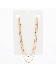 Collar Triple de Cadenas | Infinita Moda