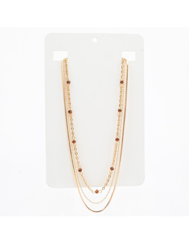 Collar Triple de Cadenas | Infinita Moda