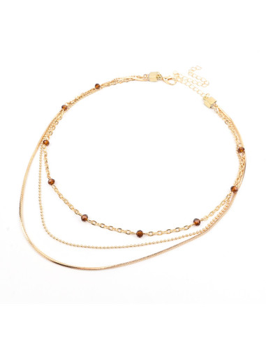 Collar Triple de Cadenas | Infinita Moda