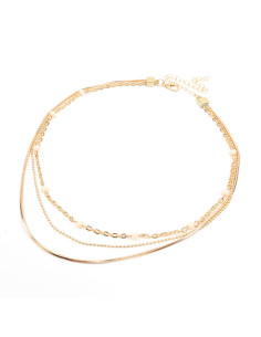 Collar Triple de Cadenas | Infinita Moda