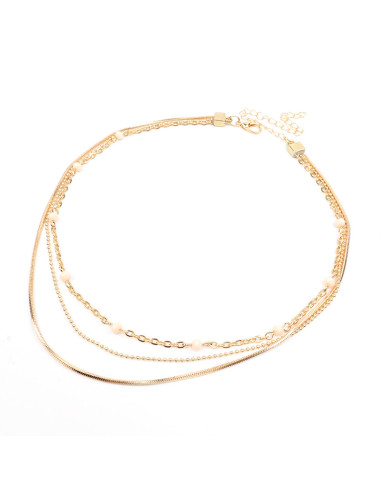 Collar Triple de Cadenas | Infinita Moda