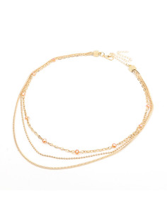 Collar Triple de Cadenas | Infinita Moda