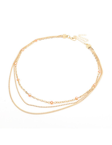 Collar Triple de Cadenas | Infinita Moda