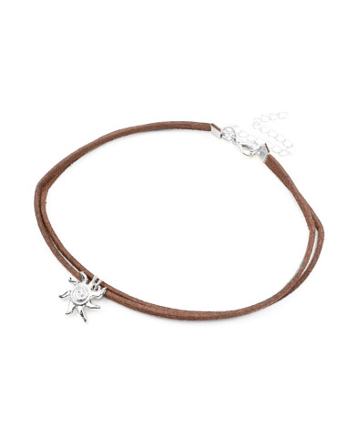 Choker de Gamuza Tiny Boho Sun