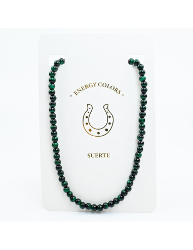 Collar de Cuentas de Vidrio - Tigers Eye