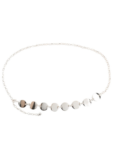 Cinturón de Cadena Circle Silver