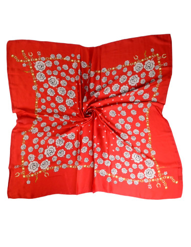 Pañuelo XXL Flowers Chain Red
