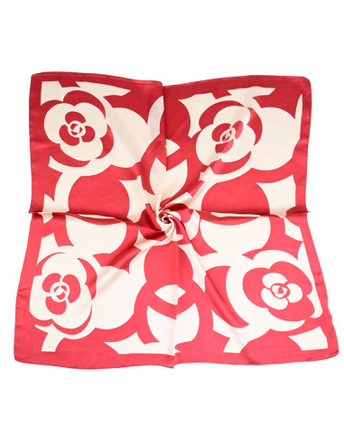 Pañuelo Monochrome Flower Red (70x70)