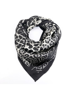 Pañuelo Clasic Print Black (70x70)