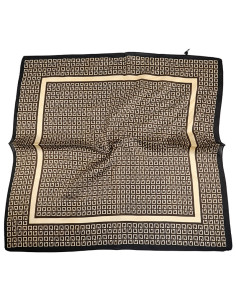Pañuelo Letter Brown (70x70)