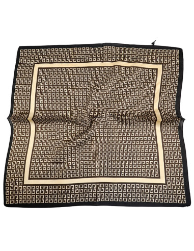 Pañuelo Letter Brown (70x70)