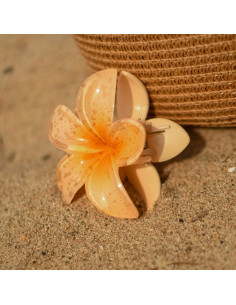 Broche Flor Hawaiana Gold Splash