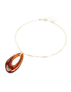 Collar de Cadena y dije Acrílico