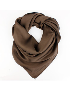 Pañuelo Liso Cacao (70x70)