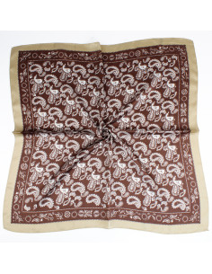 Pañuelo Paisley Cacao (70x70)
