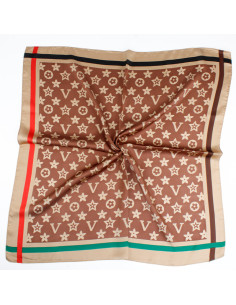 Pañuelo Louis Cacao (70x70)