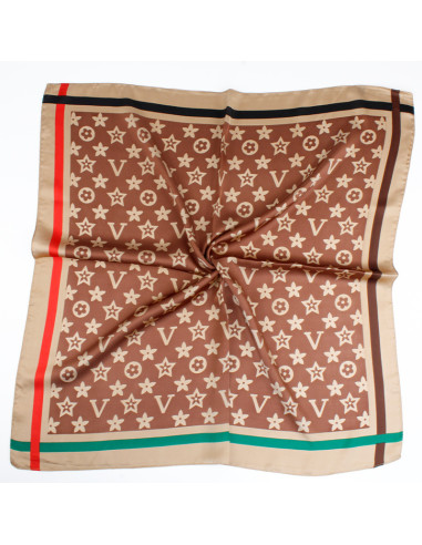 Pañuelo Louis Cacao (70x70)