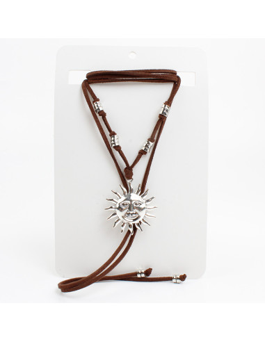 Collar de Gamuza y Sol | Infinita Moda