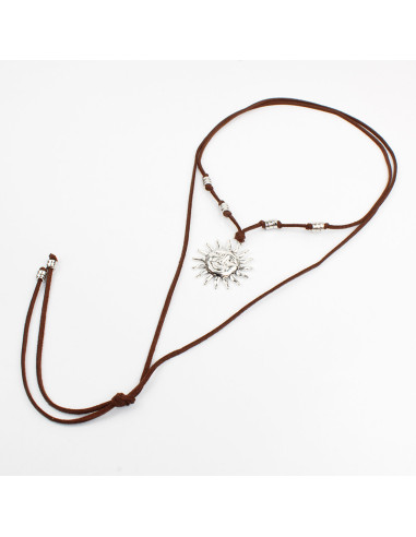 Collar de Gamuza y Sol | Infinita Moda