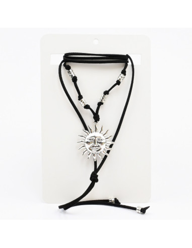 Collar de Gamuza y Sol | Infinita Moda