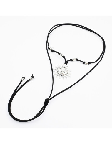 Collar de Gamuza y Sol | Infinita Moda