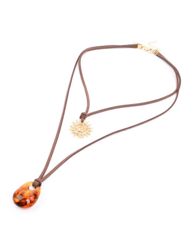 Collar Doble de Gamuza | Infinita Moda