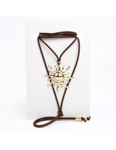 Collar de Gamuza con Dije | Infinita moda