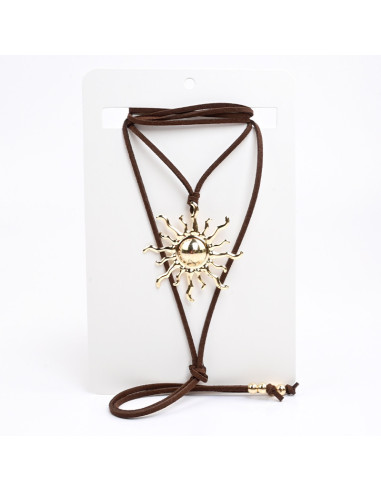 Collar de Gamuza con Dije | Infinita moda