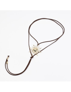 Collar de Gamuza con Dije | Infinita moda