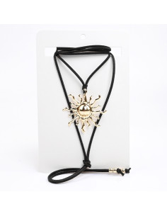 Collar de Gamuza con Dije | Infinita moda