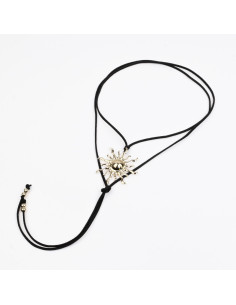 Collar de Gamuza con Dije | Infinita moda