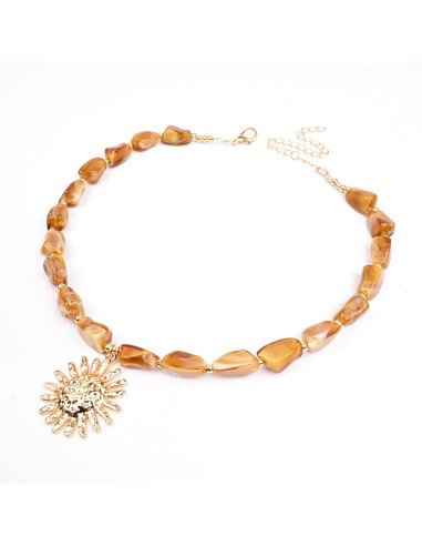 Collar Enhebrado de Acrílico | Infinita Moda