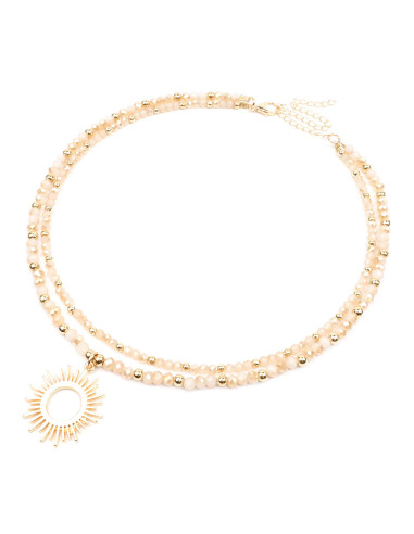 Collar Doble Enhebrado