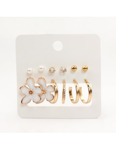 Aros Set x6 Flower 