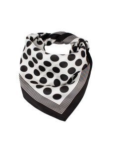 Pañuelo XXL Polka Dots White