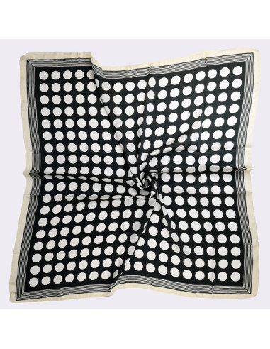 Pañuelo XXL Polka Dots Black